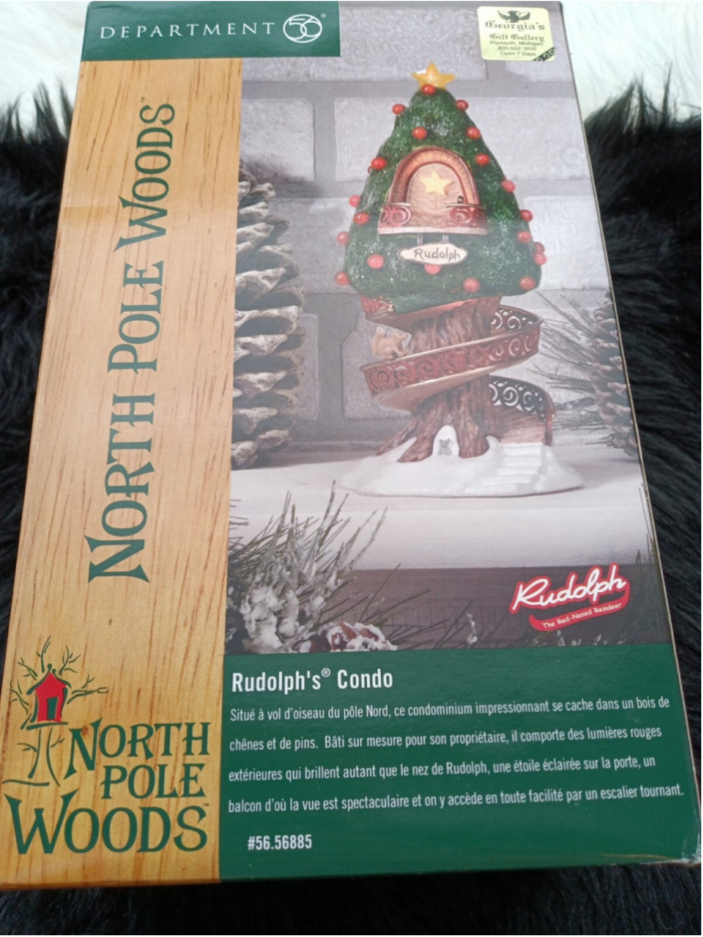 Department 56 Rudolph's Condo North Pole Woods Retired 2000 56885 NEW IN BOX - Picture 4 of 10